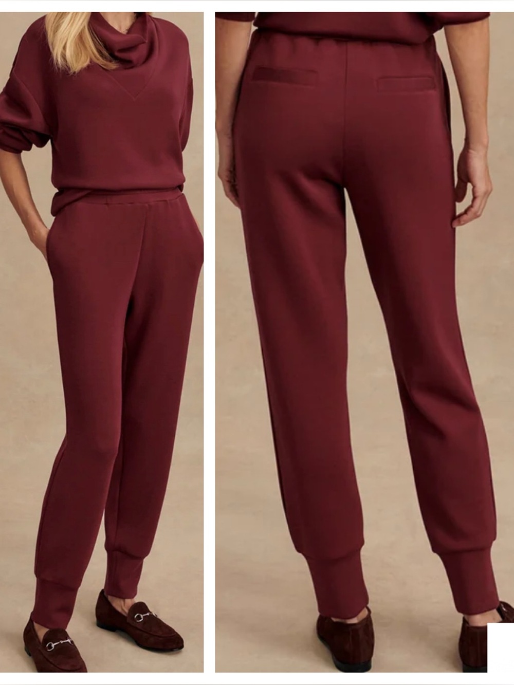 New! Varley DoubleSoft Slim Cuff Pant 27.5 Red XL NWT 57100